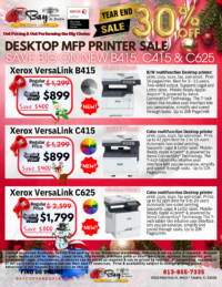 Xerox MFP Desktop Copier Sale in Tampa Bay Copy & Data. Year End Sale