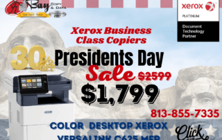 Presidents Day MFP Commercial Best Copier Sale Featuring C625 on sale for $1799 in Tampa Clearwater St Pete Lakeland Brandon