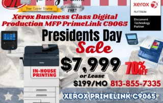 Xerox PrimeLink C9065 Multifunctional Copier in-stock and on sale for $7999 in Tampa Clearwater St. Pete Lakeland