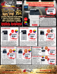 End of Year Xerox Business Class Copiers Inventory Sale in Tampa Bay Copy & Data